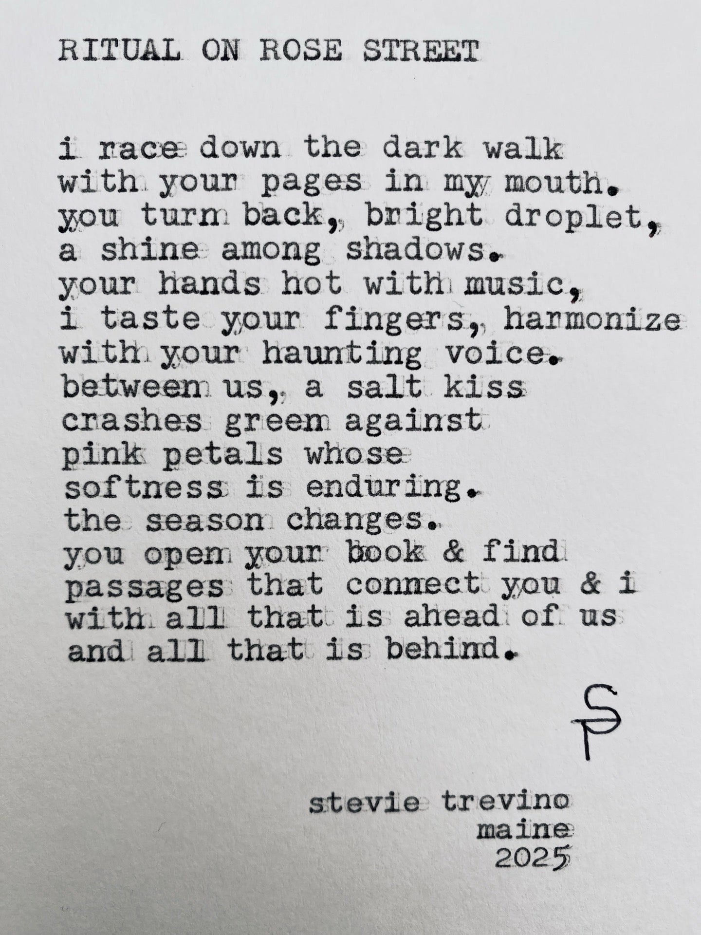 Ritual On Rose Street Fine Fragrance // Stevie Trevino, of Stevie’s Poem Store