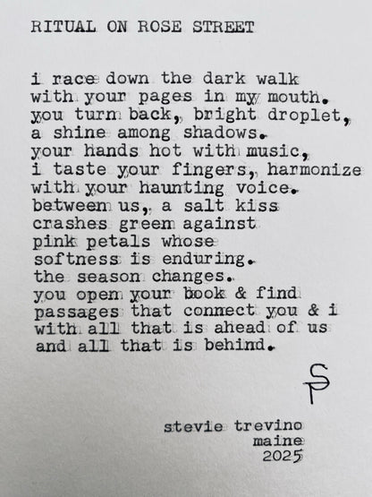 Ritual On Rose Street Fine Fragrance // Stevie Trevino, of Stevie’s Poem Store